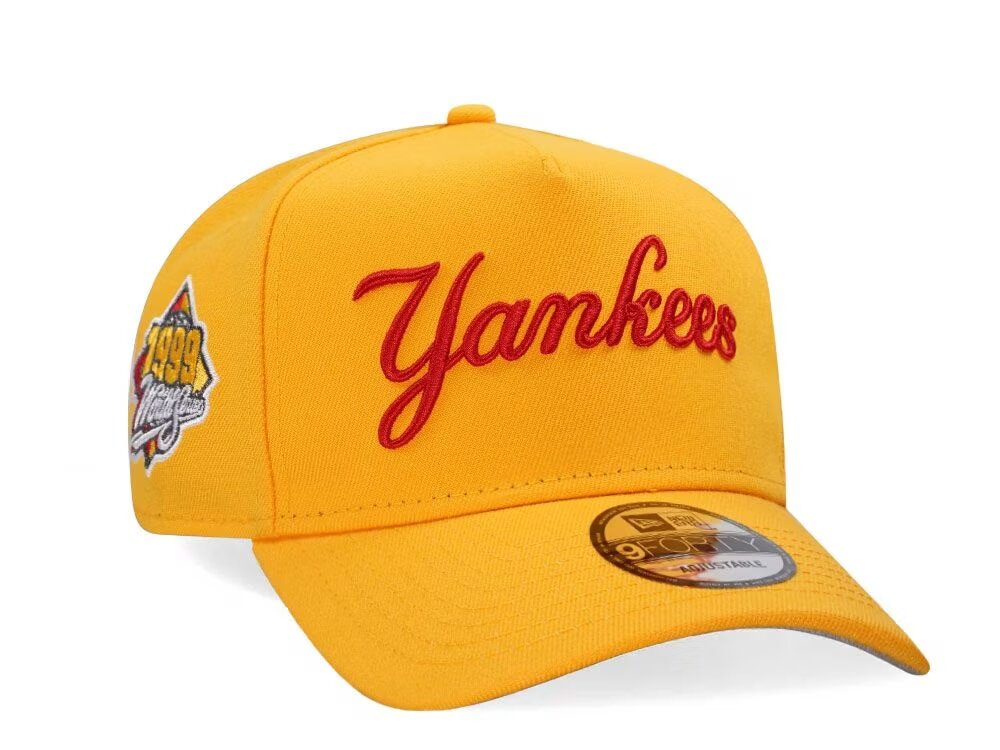 Casquette snapback New Era New York Yankees World Series 1999 jaune classique 9Forty A Frame N: 00563