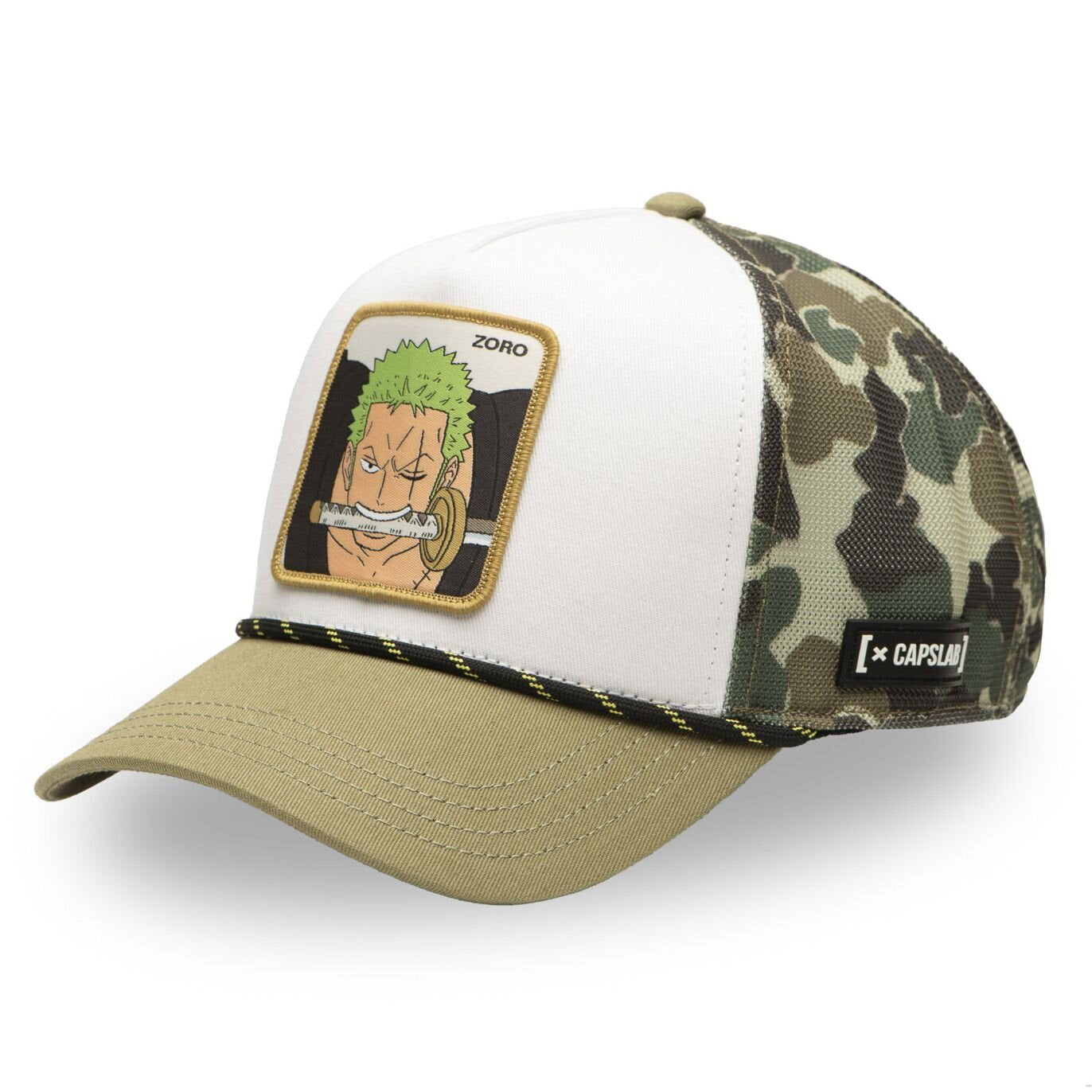 Casquette trucker premium avec filet One piece Zoro Camo N: 00792