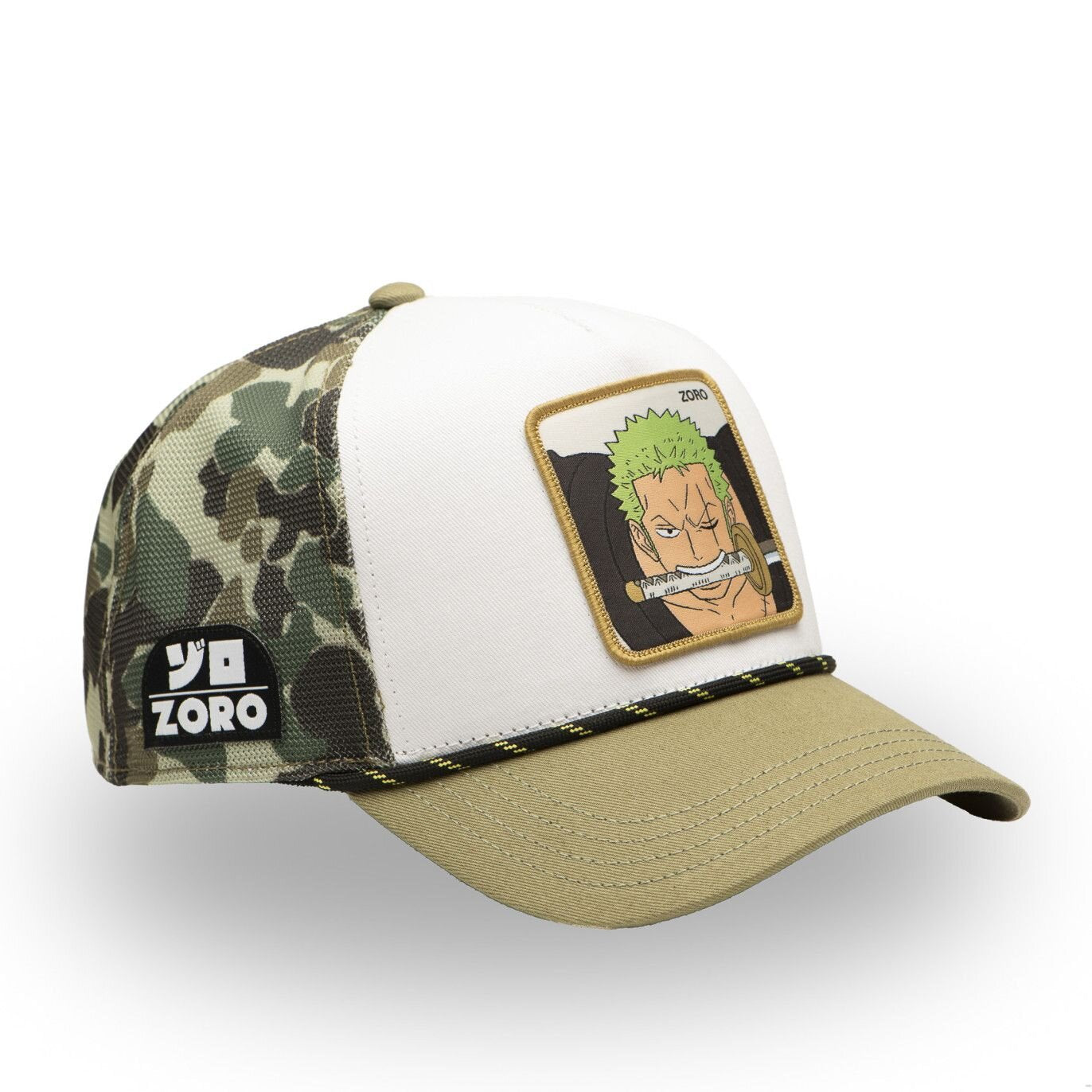 Casquette trucker premium avec filet One piece Zoro Camo N: 00792
